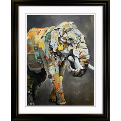 «Asian Elephant», impression encadrée 20 x 26 par Britt Freda