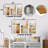 Beige And Gold Minimal Expression - Abstract Shapes Metal Wall Decor Set Of 3-174283098