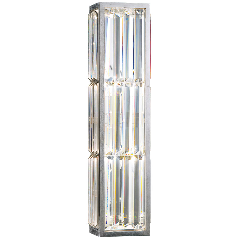 Crystal Enchantment Flush Mounted Sconce, Clear