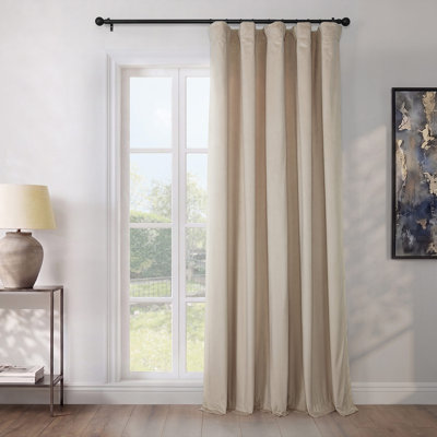 Matra Room Darkening Rod Pocket Single Curtain Panel