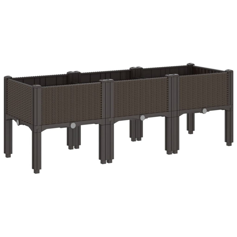Aizzaddin Planter Box, Brown