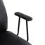 Chaise de bureau en similicuir noir-1415608281
