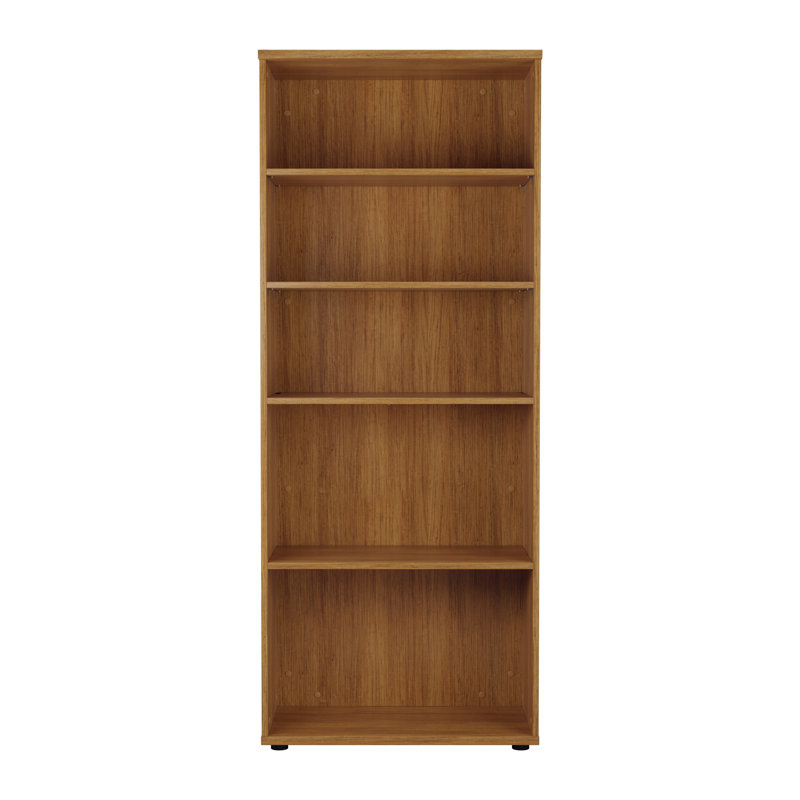 Buariki 200cm H x 80cm W Standard Bookcase, Light Walnut, 180cm. H x 80cm. W x 45cm. D