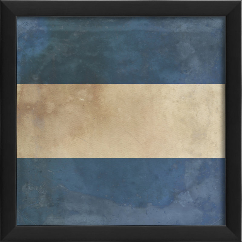 J ", impression encadrée Signal Flag