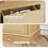 9-Drawer Boho Wood Chest Of Drawer 60" Wide Rattan Style