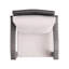 Duo de fauteuils club gris - Siège - Argenté + fer, unité de tissu imperméable en fer PE pour 2 chaises de patio
