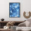«Abstract Blue Marble Geode VII», reproduction d'art moderne sans cadre-524147036