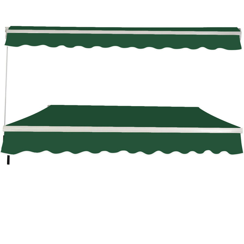 Symple Stuff 3cm W x 2.5cm D Green Cover Retractable Door / Window Awning