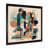 Impression noire sur toile encadrée sélectionné