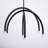 Yula 6-Light Chandelier in Matte Black-972576409