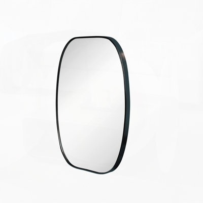 Metal Framed Oval Vanity Bathrrom Mirror for Wall
