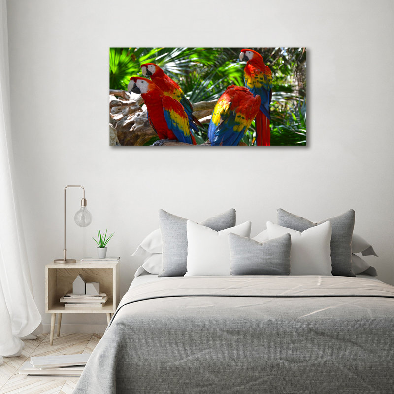 Macaw Parrots - Wrapped Canvas Print