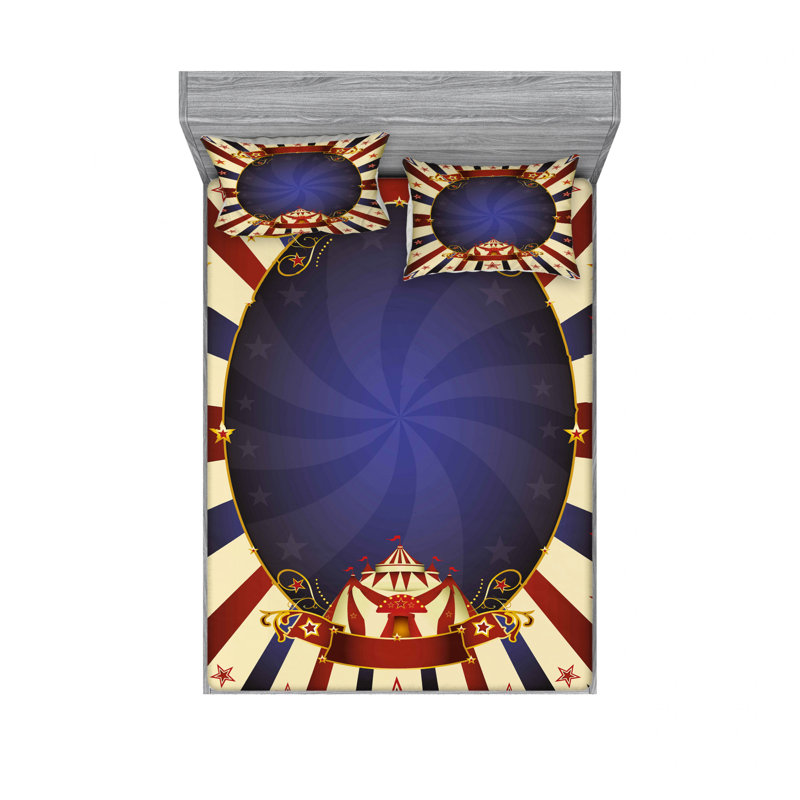 Ensemble de draps Tent Ribbon, Ensemble de draps pour lit double avec un drap-hou