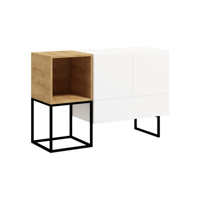 Harmanna Steel 120 cm W Chest of Drawers