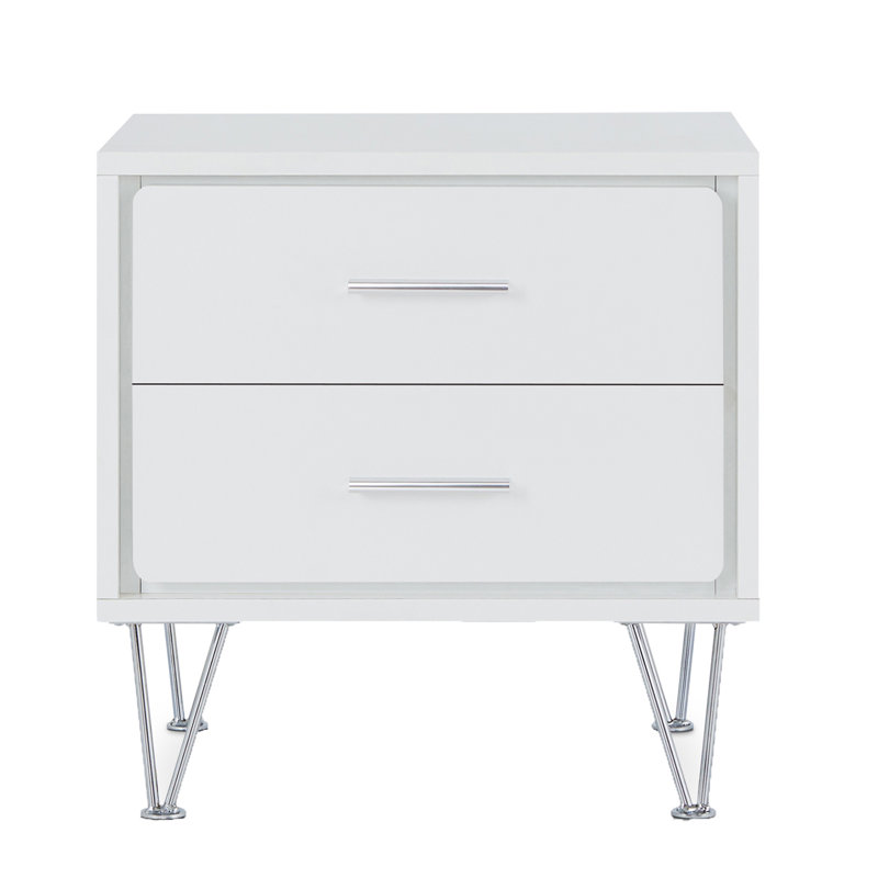 Table d'appoint Deoss, Blanc
