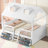 Solid Wood House Bed Frame, White-Toned Full Size Playful Whimsical Design for Children’s Bedroom-2075833032