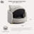 Manchester 44.1" Wide Boucle Accent Chair with Hidden Storage and USB Charging Ports-1820553997