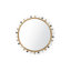 Zoe Round Brass Mirror