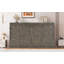 Lit escamotable simple avec lumière DEL, bois massif et panneau de fibres à densité moyenne, 1 pièce, armoire murale cachée, brun