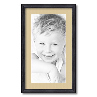Wood Matte Picture Frame with Mat
