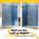 56" - 60" x 76" H  Single Sliding Soft-Closing  Shower Door with 1/4" Tempered Glass