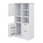 Freestanding Bathroom Storage Cabinet With Doors, Drawers, Open Shelf And Adjustable Shelf For Multiple Storage Space