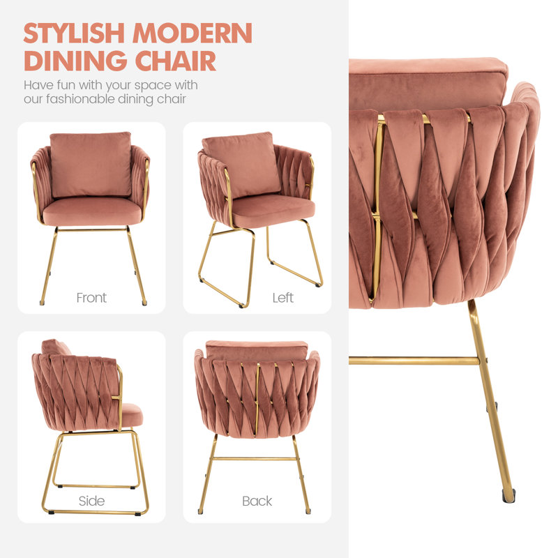 Dining Chair with Metal Frame