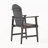 Outdoor Weather Resistant Acacia Wood Adirondack Dining Chairs (Set Of 2), Dark Gray Finish-150941763