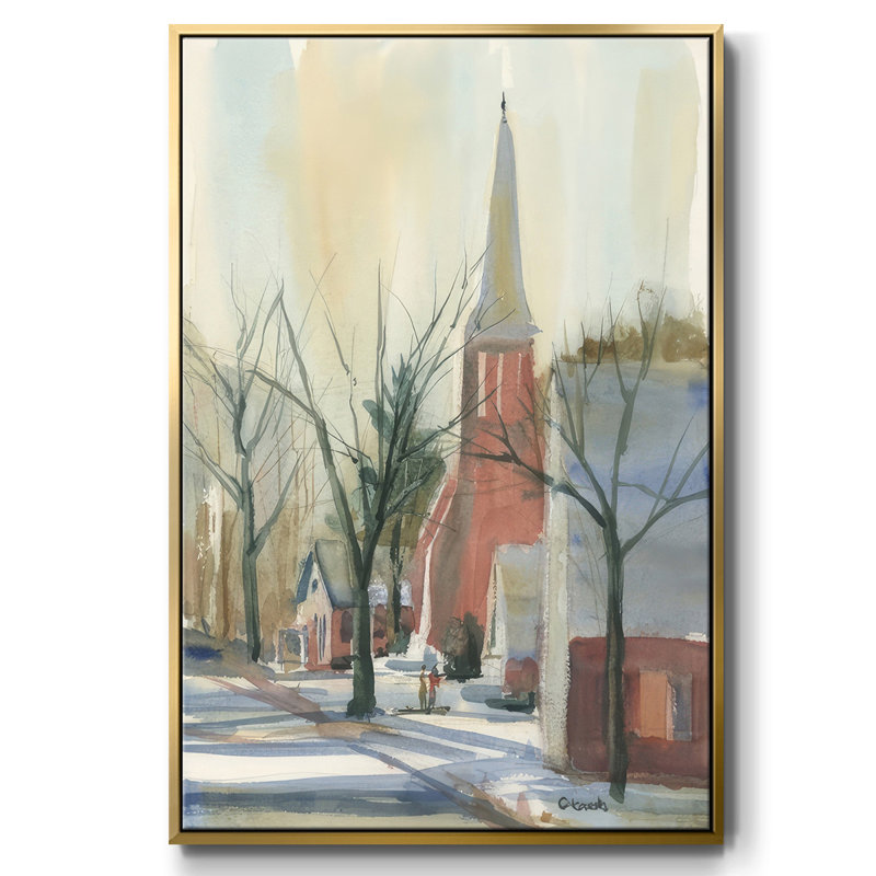 Nouvelle-Angleterre, rue principale, H 41 po x l 27 po x P 1,5 po, Or