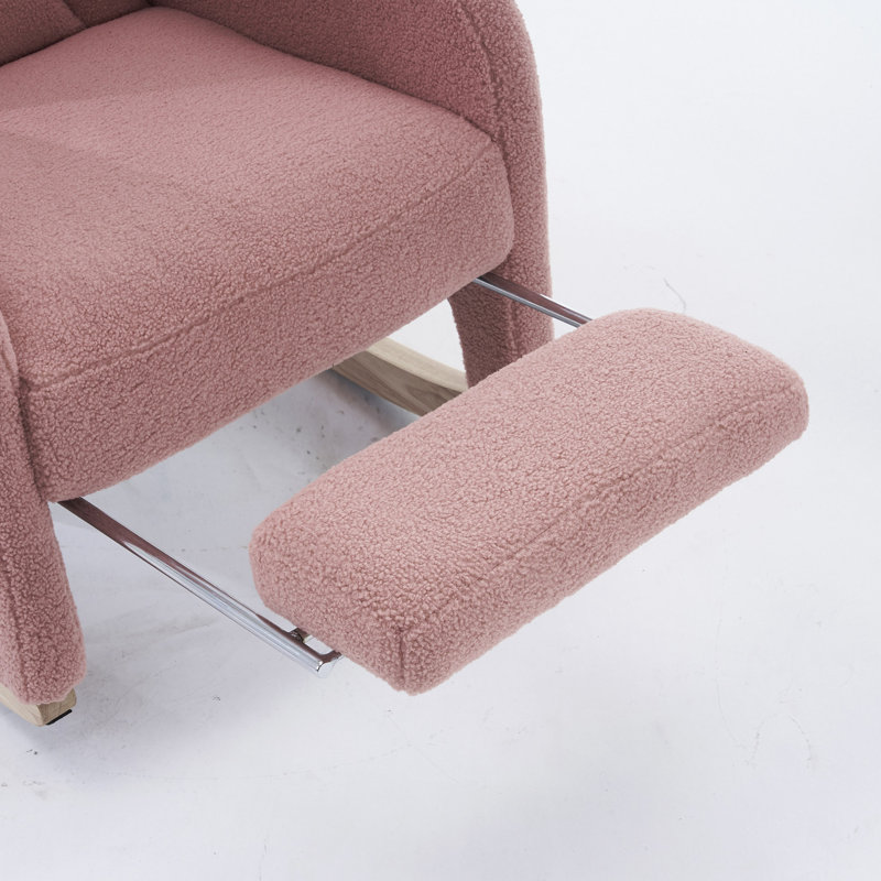 Chaise berçante Teddy, Rose