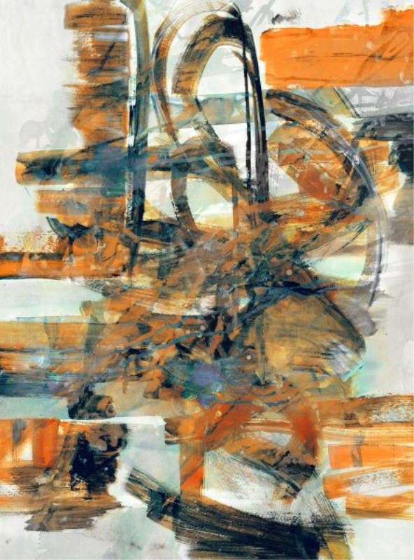 Orange Crush Painting by Dylan Grey, Outdoor, 32" H x 24" W