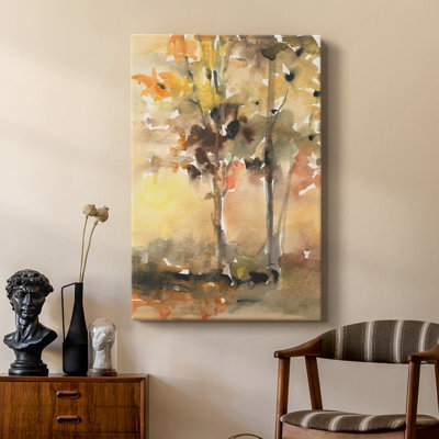 Fall Foliage Watercolor II -Custom Wrapped Gallery Cavas