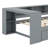 Platform Bed With Storage Shelves, Drawers, Charging Station And Upholstered Headboard-1262080401-1262080404