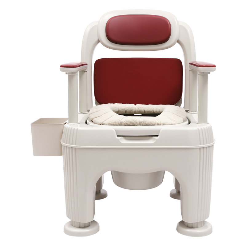 M3742 Lomana Bedside Toilet for Elderly, Wine