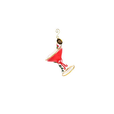 Figurine suspendue cocktail de Noël