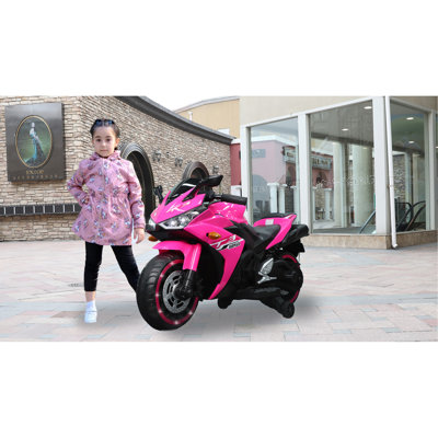 kids motorcycle,12V motorcycle for kids 3 4 5 6 years Boys Girls  12v7ah kids motorcycle ride on toy with Training  Wheels/manual throttle/ drive by hand /Lighting  wheels