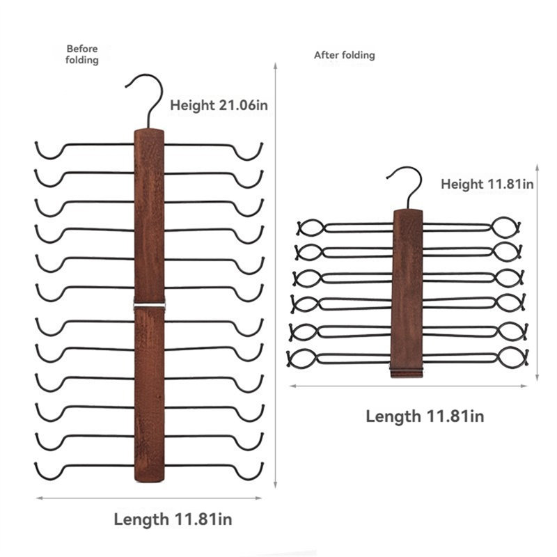 Multi-Layer Solid Wood Clothes Hanger, 3