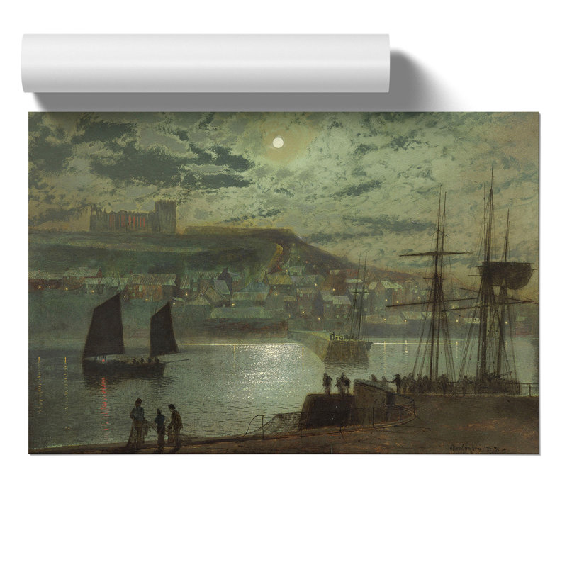 Whitby Harbour by John Atkinson Grimshaw - Frameless Print, 42cm H x 59cm W x 0.1cm D