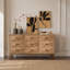 Commode à neuf tiroirs au design moderne, idéale pour le rangement dans la chambre à coucher, le salon et le couloir, les tiroirs coulissants et la construction robuste