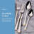Mikasa Harmony Gold Accent 65-Piece 18/10 Stainless Steel Flatware Set, Service for 12