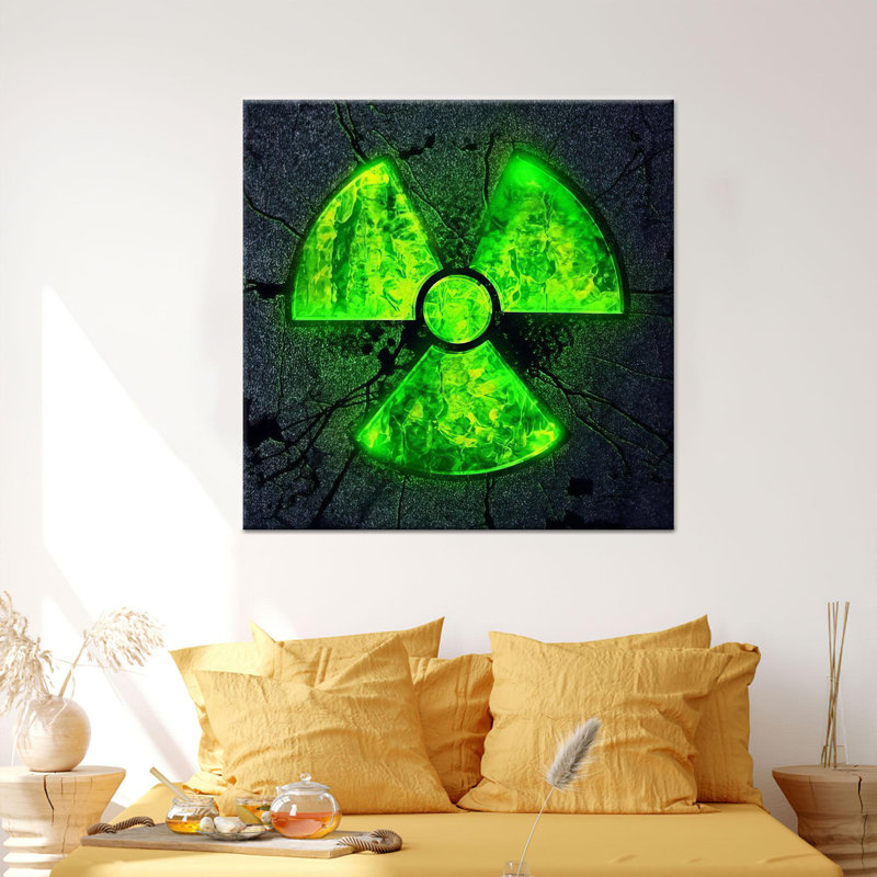 Élégante impression sur toile, art mural moderne abstrait, toile de fond noire 1P, H: 23,7 po x l: 23,7 po