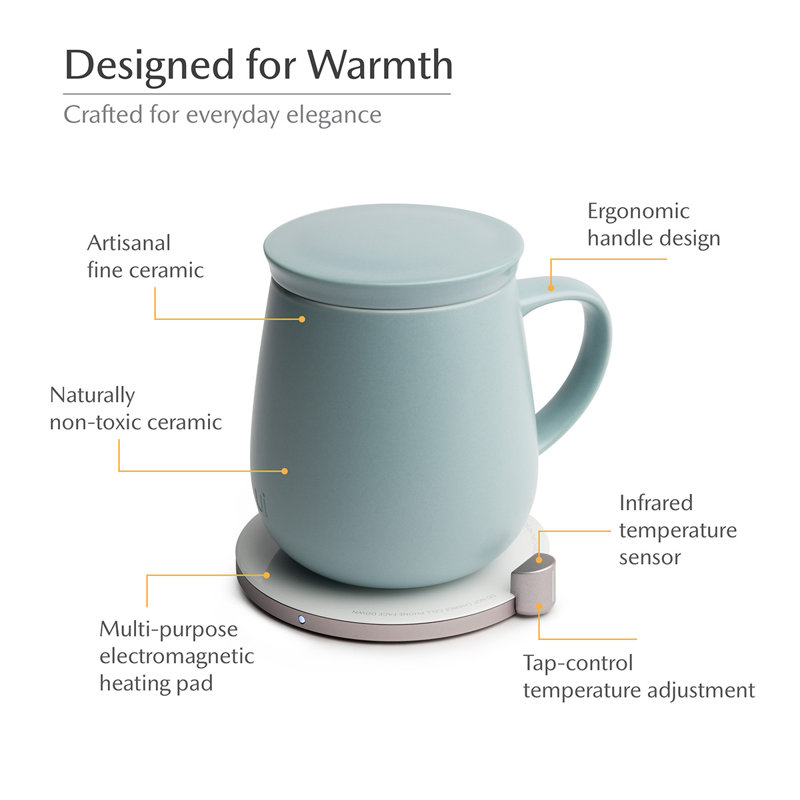 Ui Self-Heating Mug Set - Moonmist Blue, Blue