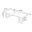 Bureau rectangulaire brun en bois massif-199818004
