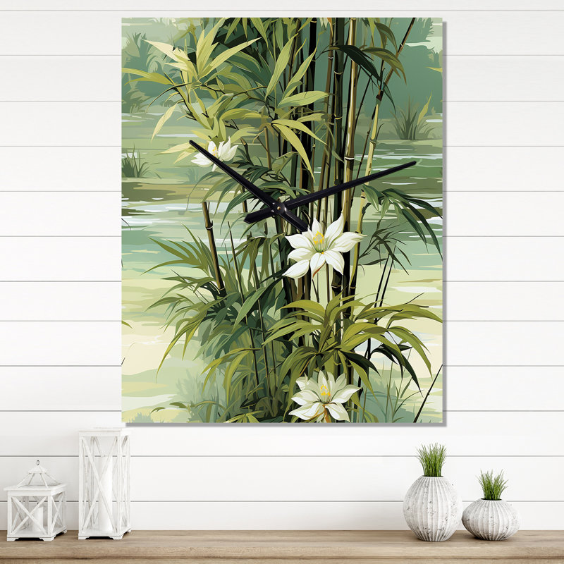 Jamontez - Horloge murale tropicale, Grand