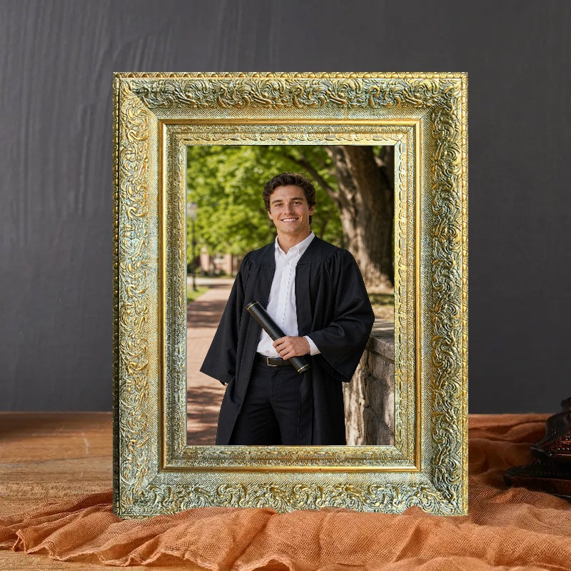 Cadre photo 11 pi x 14 po doré antique 1PC