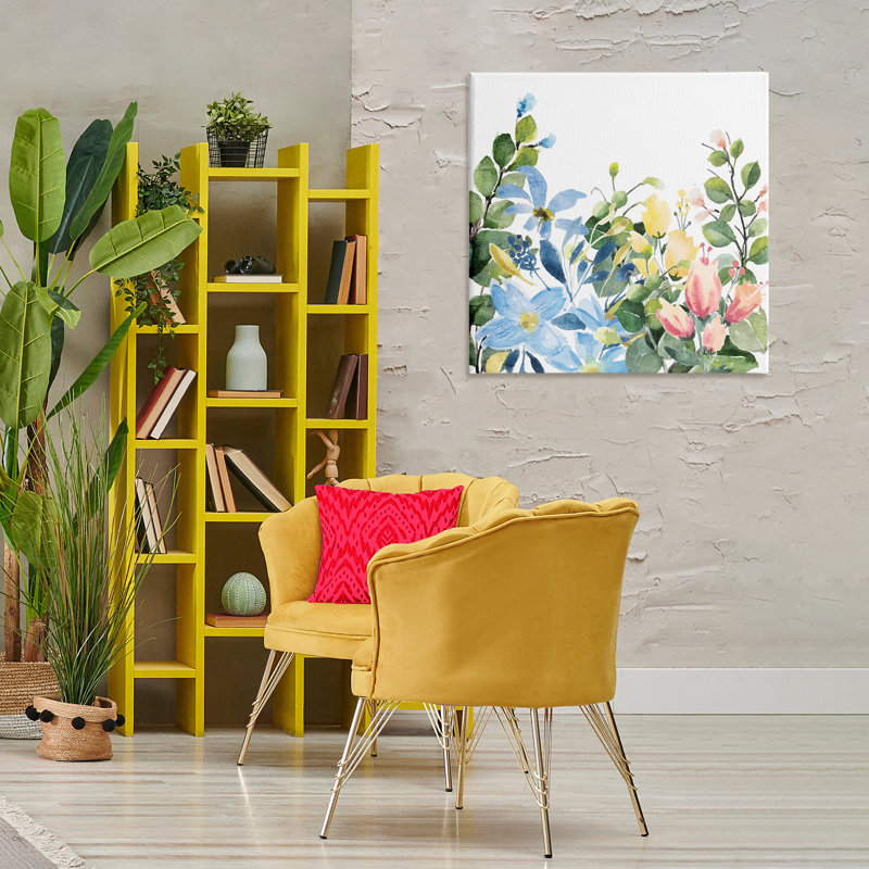 «Leafy Spring Blooms», art mural sur toile par Kim Allen, H 30 po x l 30 po