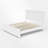 Paneled Wood Platform Bed – Slat Support, Queen/King Size-340386101-340386102