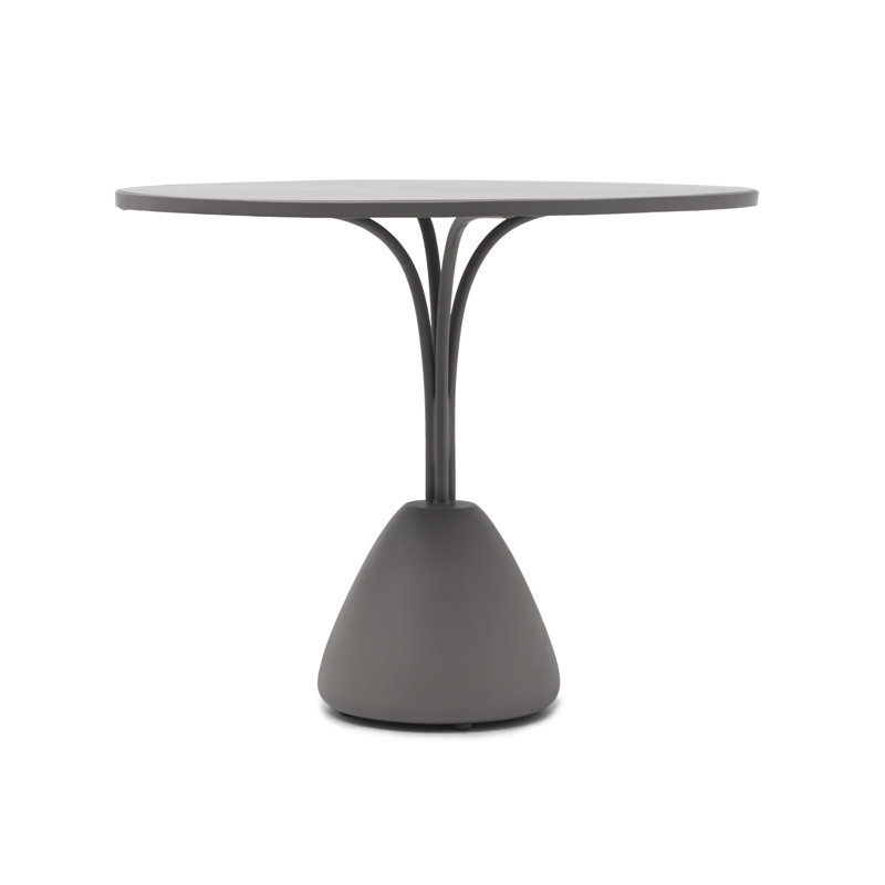 Forma Outdoor Oval Bistro Table, Black