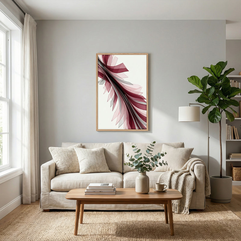 "Abstract Flow", reproduction d'art sur toile, ensemble de 1, H 36 po x l 24 po, Naturel