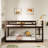 46.6" Low Bunk Bed for Kids, Solid Wood Twin over Twin with Full-Length Guardrails, Low Profile Design-70167704